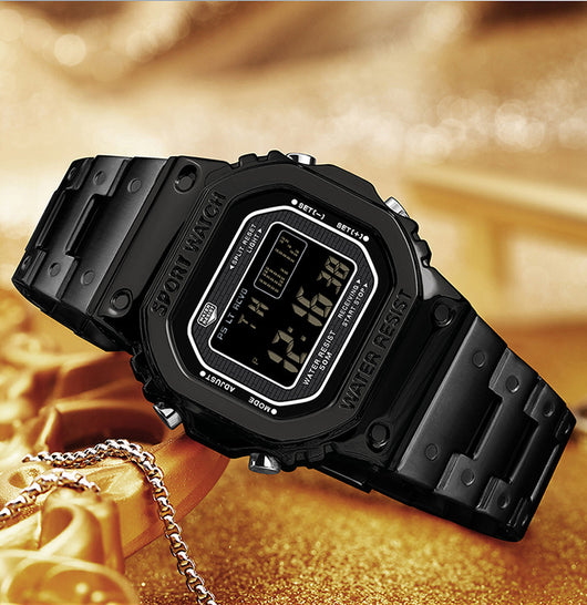 Reloj Deportivo Cuadrado Multifuncional con Luz Táctil y Resistencia al Agua - Image 10