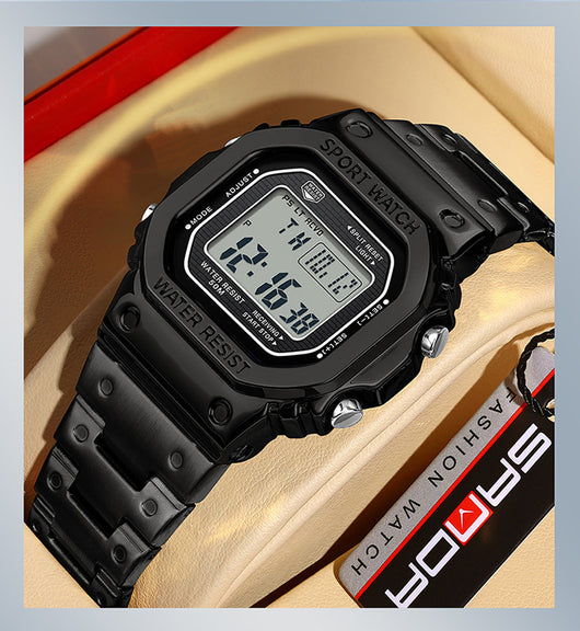 Reloj Deportivo Cuadrado Multifuncional con Luz Táctil y Resistencia al Agua - Image 11