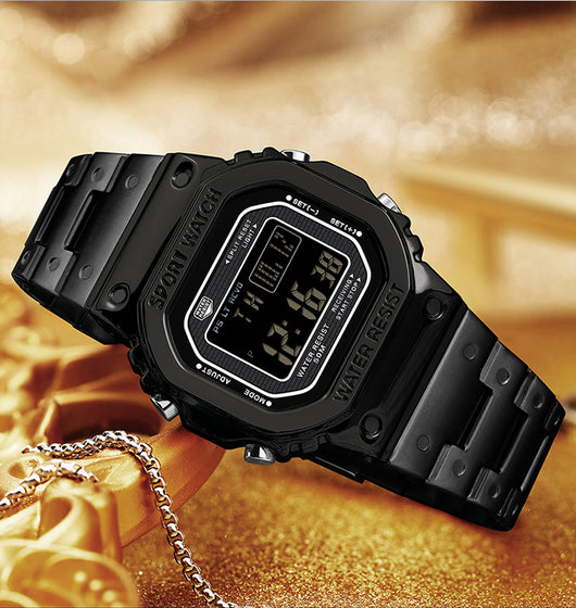 Reloj Deportivo Cuadrado Multifuncional con Luz Táctil y Resistencia al Agua - Image 15