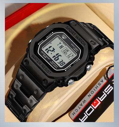 Reloj Deportivo Cuadrado Multifuncional con Luz Táctil y Resistencia al Agua - Image 16
