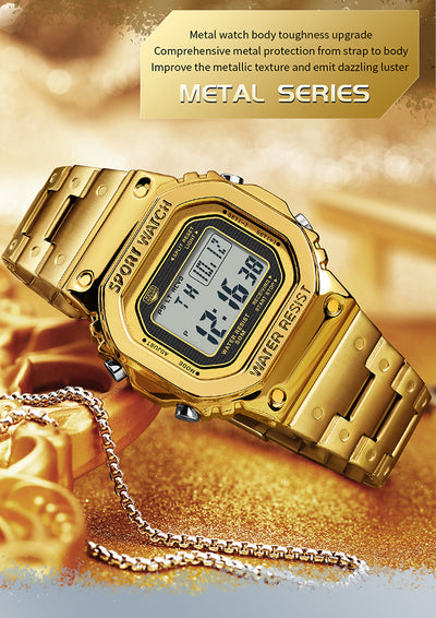 Reloj Deportivo Cuadrado Multifuncional con Luz Táctil y Resistencia al Agua - Image 17