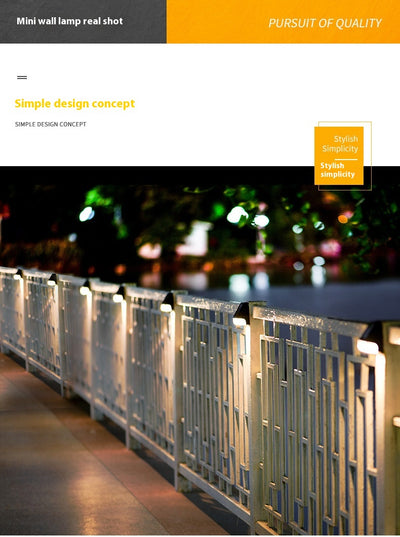 Luz LED Solar para Escaleras y Cercas - Lámpara Impermeable para Jardín - Image 9