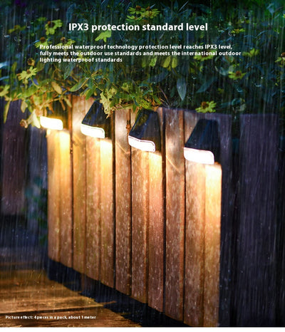 Luz LED Solar para Escaleras y Cercas - Lámpara Impermeable para Jardín - Image 10