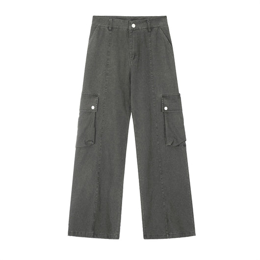 Pantalones Cargo Sueltos Estilo Punk Desgastados para Hombre - Image 22