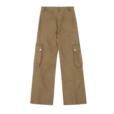 Pantalones Cargo Sueltos Estilo Punk Desgastados para Hombre - Image 26