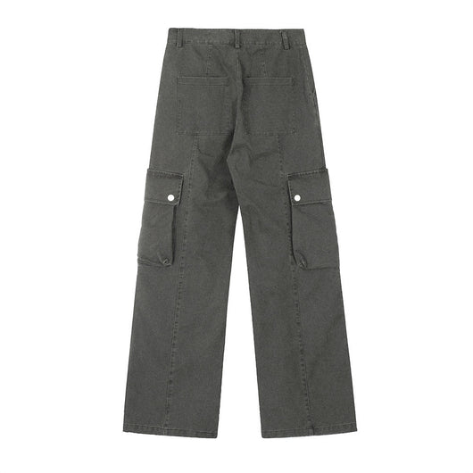 Pantalones Cargo Sueltos Estilo Punk Desgastados para Hombre - Image 27
