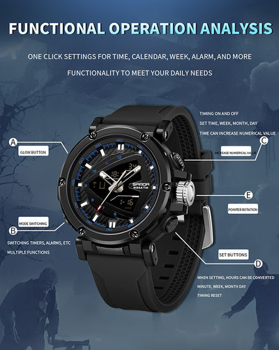 Reloj Deportivo Alarma Sumergible con Pantalla Digital - Image 10