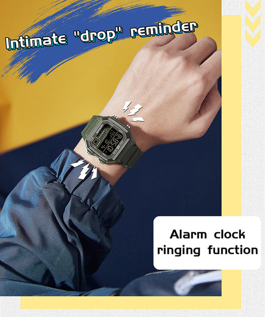 Reloj Deportivo Cuadrado Delgado con Luz Nocturna y Resistencia al Agua - Image 11