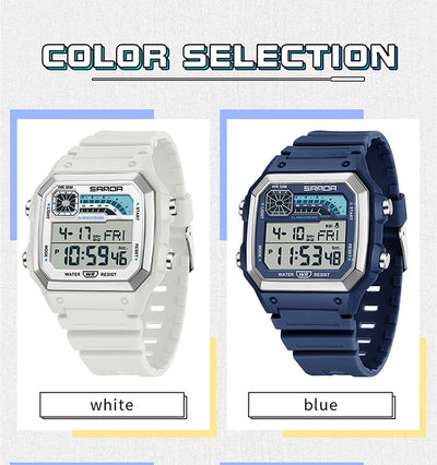 Reloj Deportivo Cuadrado Delgado con Luz Nocturna y Resistencia al Agua - Image 20