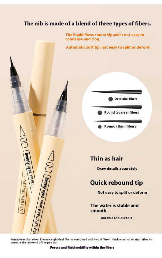 Delineador Ultrafino Impermeable Sin Transferencia - Maquillaje Profesional - Image 11