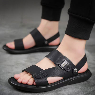 Sandalias Casuales de Cuero Genuino Transpirables para Hombre - Image 8