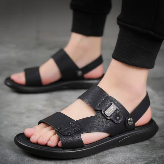 Sandalias Casuales de Cuero Genuino Transpirables para Hombre - Image 8