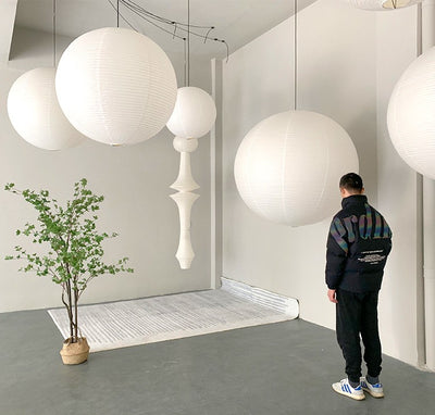 Pantalla de Papel Blanco para Lámpara - Dormitorio y Sala de Estar - Image 11