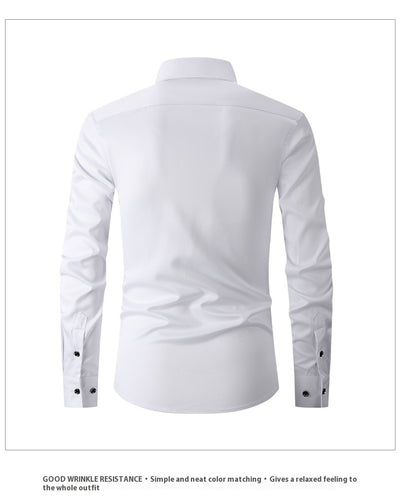 Camisa Hombre Colores Sólidos Primavera - Image 14