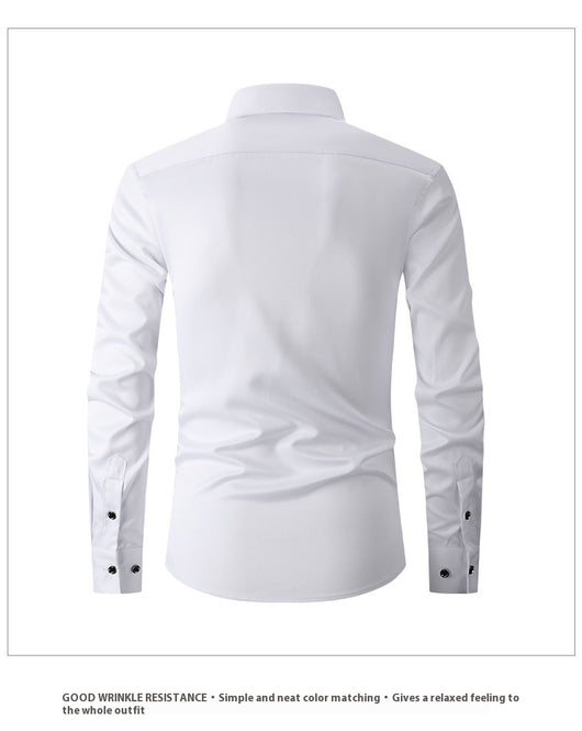 Camisa Hombre Colores Sólidos Primavera - Image 14