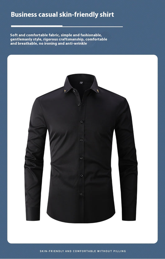 Camisa Hombre Colores Sólidos Primavera - Image 16