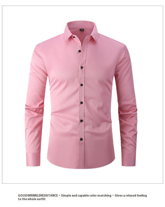 Camisa Hombre Colores Sólidos Primavera - Image 19