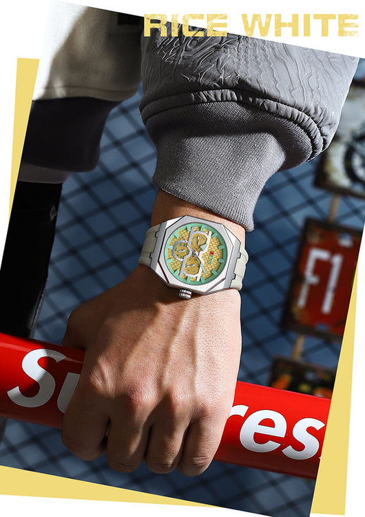 Reloj de Cuarzo Impermeable con Escala de Rayas y Seis Agujas - Diseño Moderno - Image 28