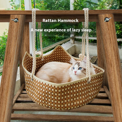 Nido de Ratán para Gatos - Hamaca Cómoda Primavera Verano - Image 8