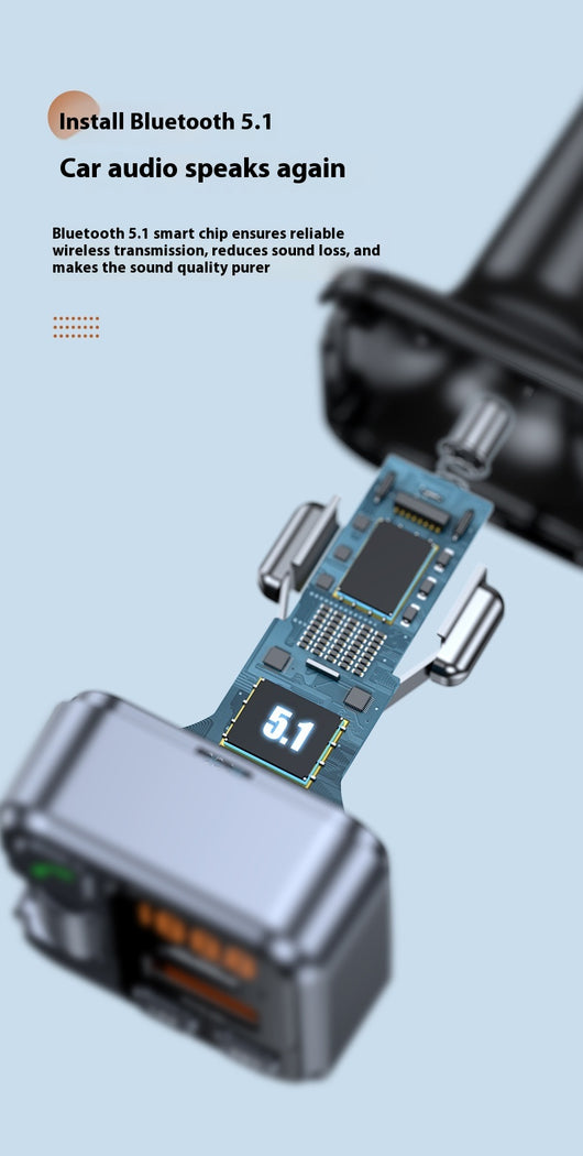 Receptor Bluetooth MP3 con Cargador Rápido para Auto - Image 8