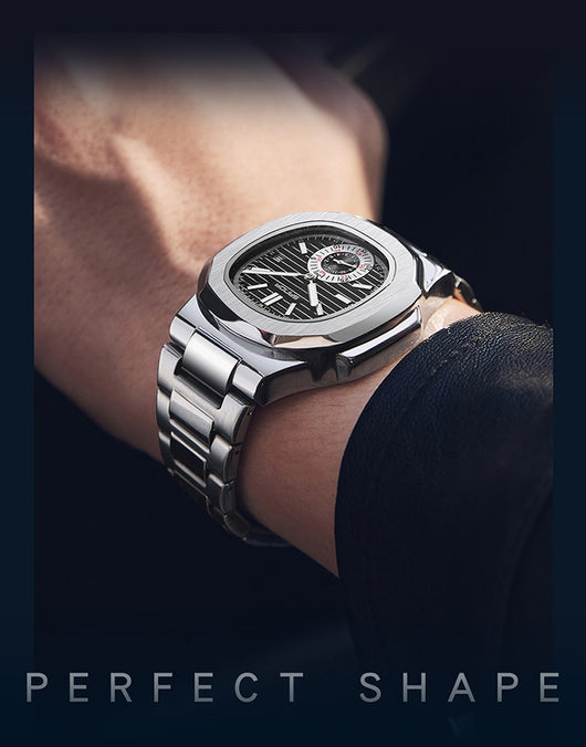 Reloj de Pulsera Hombre Acero Inoxidable Calendario Luminoso Resistente al Agua - Image 21