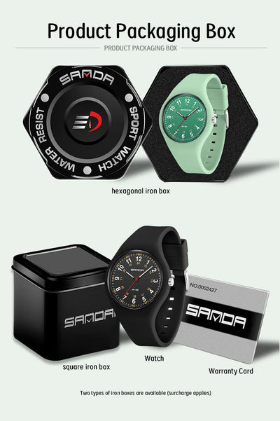 Reloj Infantil Luminoso Resistente al Agua con Correa de Silicona - Image 12