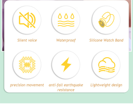 Reloj Infantil Luminoso Resistente al Agua con Correa de Silicona - Image 21