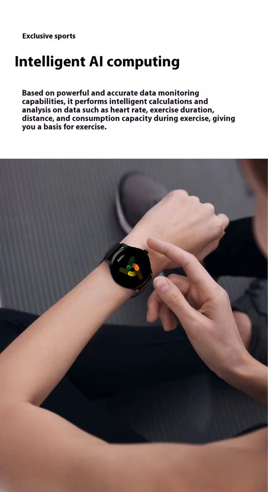 Reloj Inteligente HK49 con Monitoreo de Frecuencia Cardíaca, Glucosa y Sueño - Image 35