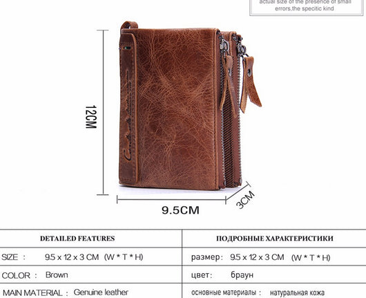 Billetera Compacta de Cuero Genuino para Hombre - Image 16