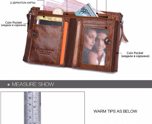 Billetera Compacta de Cuero Genuino para Hombre - Image 18