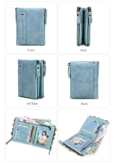 Billetera Compacta de Cuero Genuino para Hombre - Image 28