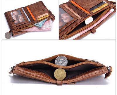 Billetera Compacta de Cuero Genuino para Hombre - Image 32