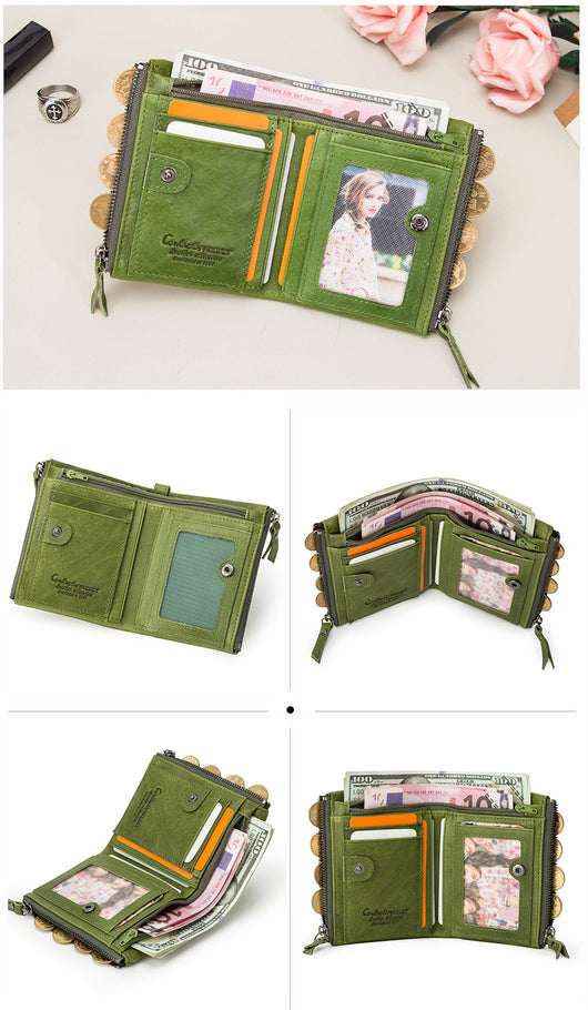 Billetera Compacta de Cuero Genuino para Hombre - Image 38