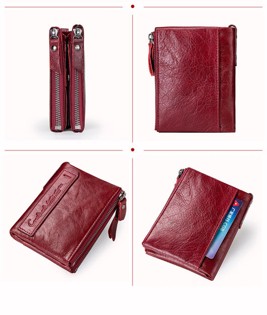 Billetera Compacta de Cuero Genuino para Hombre - Image 40