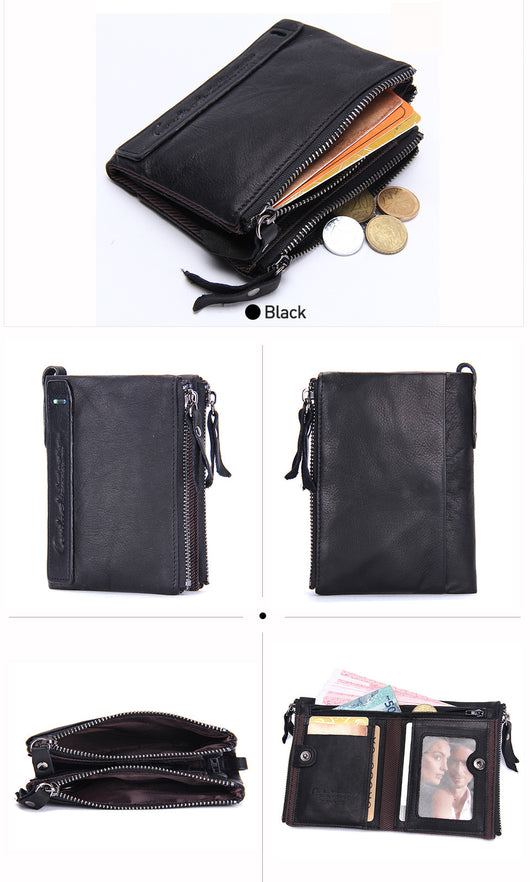 Billetera Compacta de Cuero Genuino para Hombre - Image 42