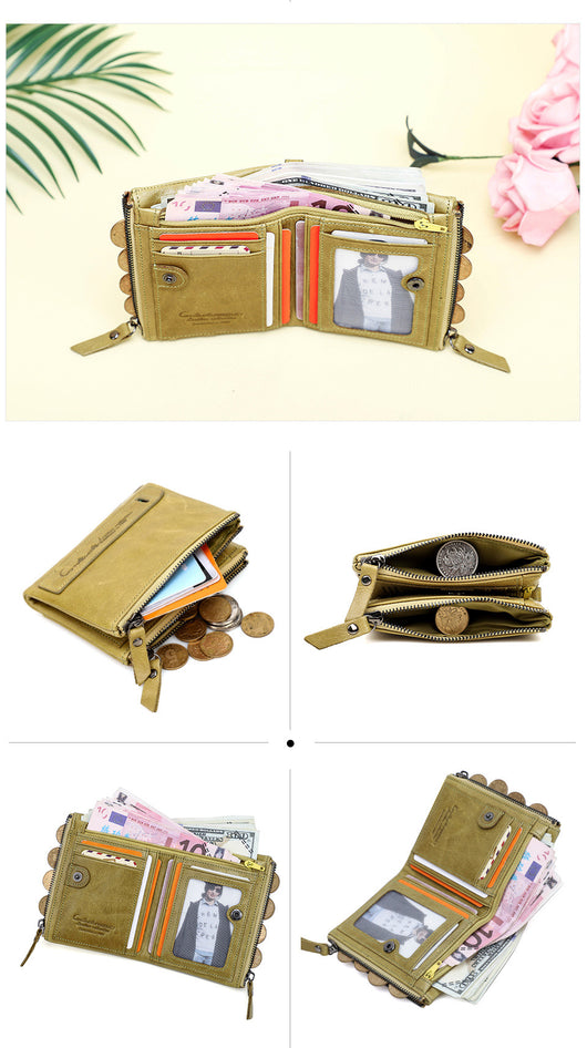 Billetera Compacta de Cuero Genuino para Hombre - Image 46
