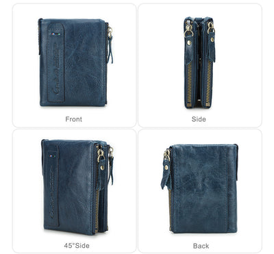 Billetera Compacta de Cuero Genuino para Hombre - Image 48