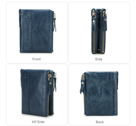 Billetera Compacta de Cuero Genuino para Hombre - Image 48