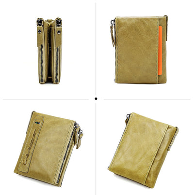Billetera Compacta de Cuero Genuino para Hombre - Image 49