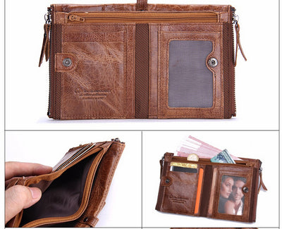 Billetera Compacta de Cuero Genuino para Hombre - Image 51