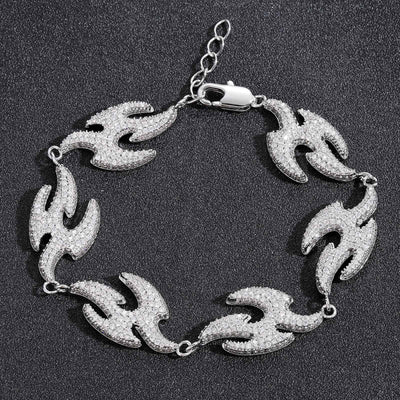 Pulsera Geométrica Golondrina con Micro Diamantes - Accesorio Hip Hop - Image 28