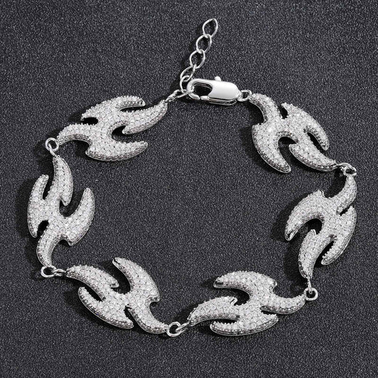 Pulsera Geométrica Golondrina con Micro Diamantes - Accesorio Hip Hop - Image 28
