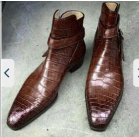 Botas Cortas para Hombre con Hebilla - Estilo Moderno y Versátil - Image 9