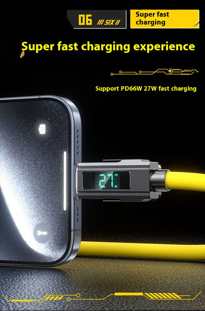 Cable USB-C 4 en 1 con Pantalla Digital y Carga Rápida PD - Image 26