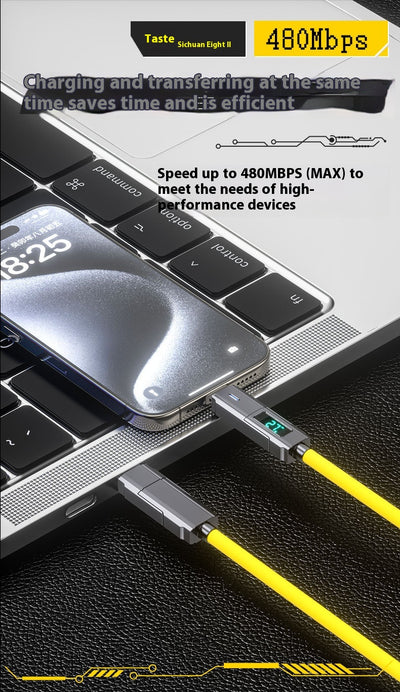 Cable USB-C 4 en 1 con Pantalla Digital y Carga Rápida PD - Image 28