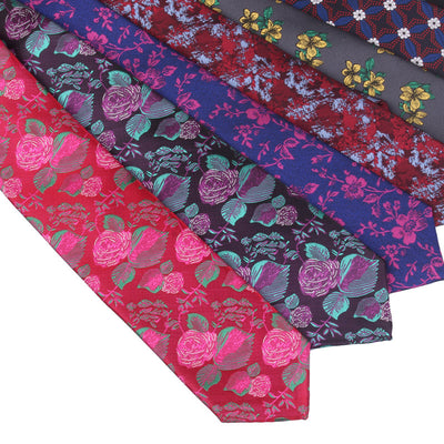 Corbata Casual Moderna con Estampado Floral - Ancho 6cm - Image 40