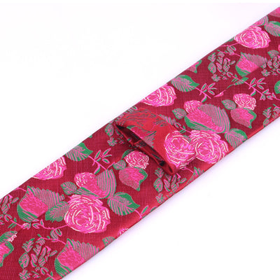 Corbata Casual Moderna con Estampado Floral - Ancho 6cm - Image 43