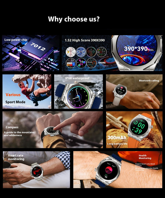 Reloj Inteligente Deportivo con NFC y Tres Correas Premium - Image 18