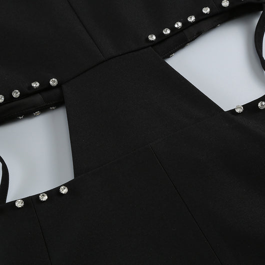 Conjunto Dos Piezas Ajustado con Cutout y Strass - Manga Larga Reductora - Image 39