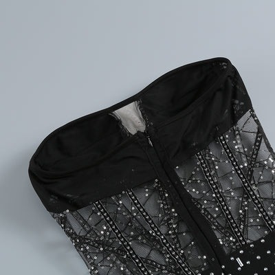 Conjunto Dos Piezas Ajustado con Cutout y Strass - Manga Larga Reductora - Image 40
